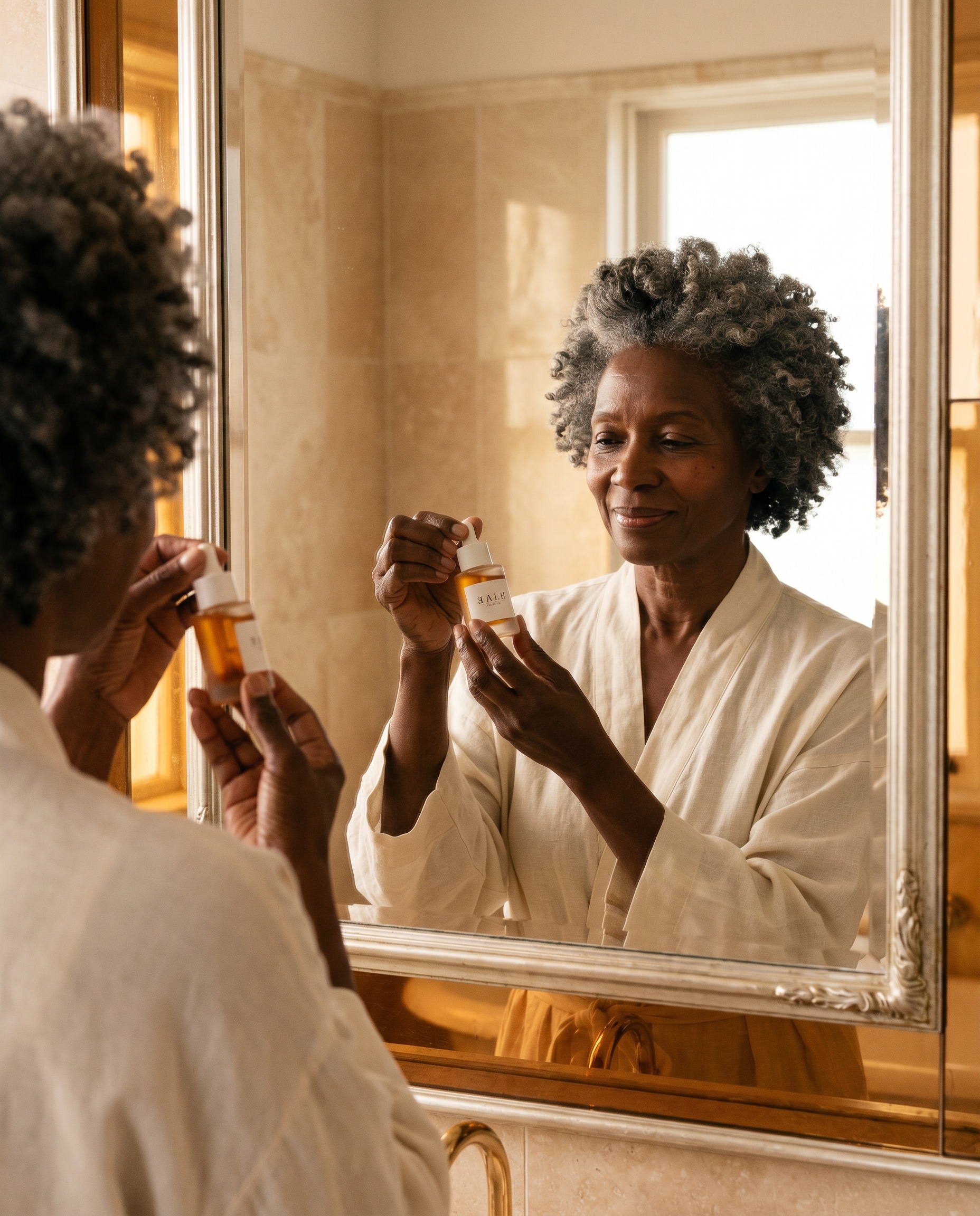 Applying the serum